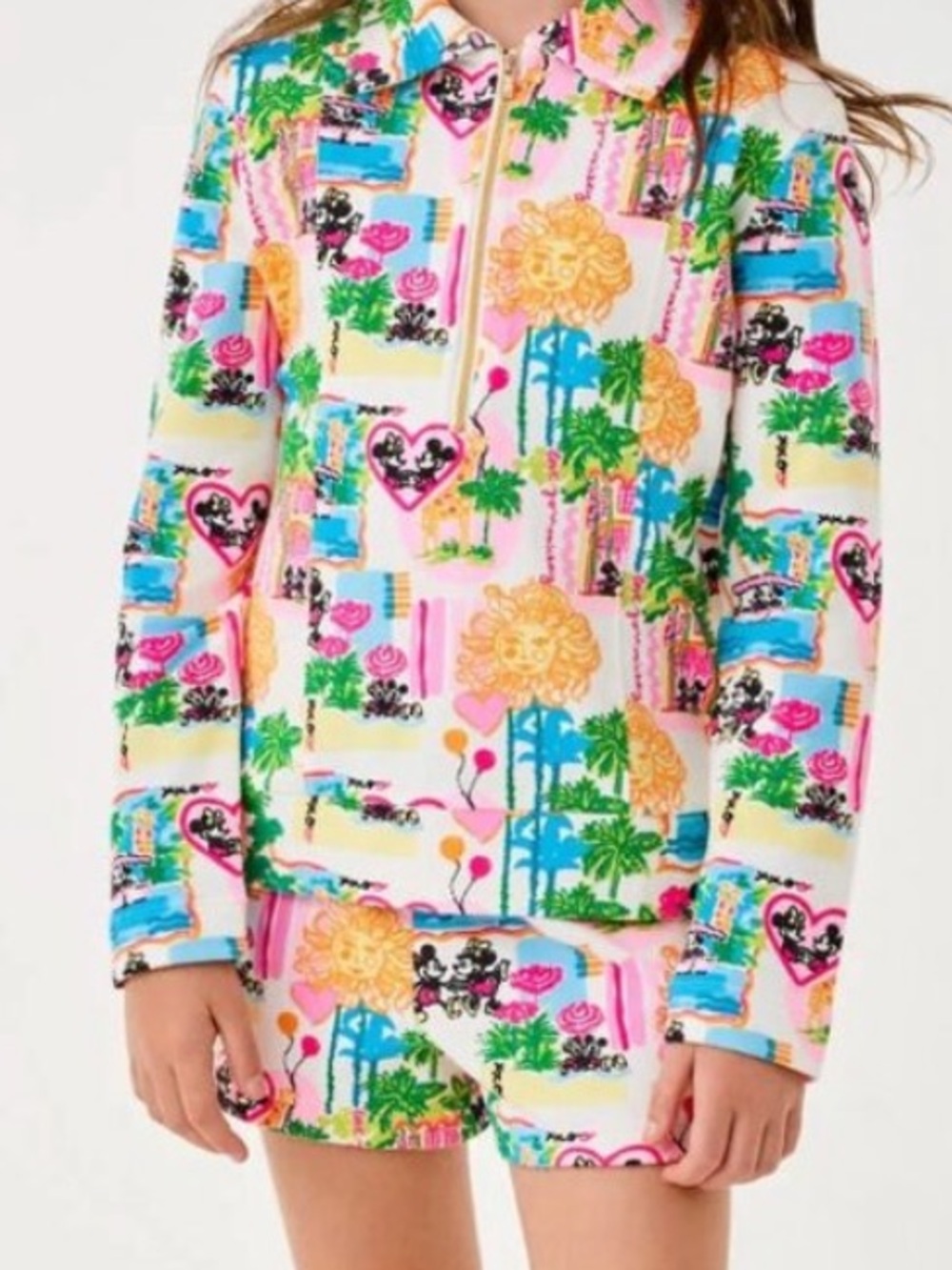NWT Lilly Pulitzer mini kylar short in multi disney size L
